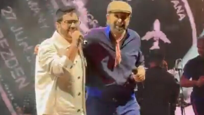 Manny Cruz invitado de Juan Luis Guerra en el Cibao