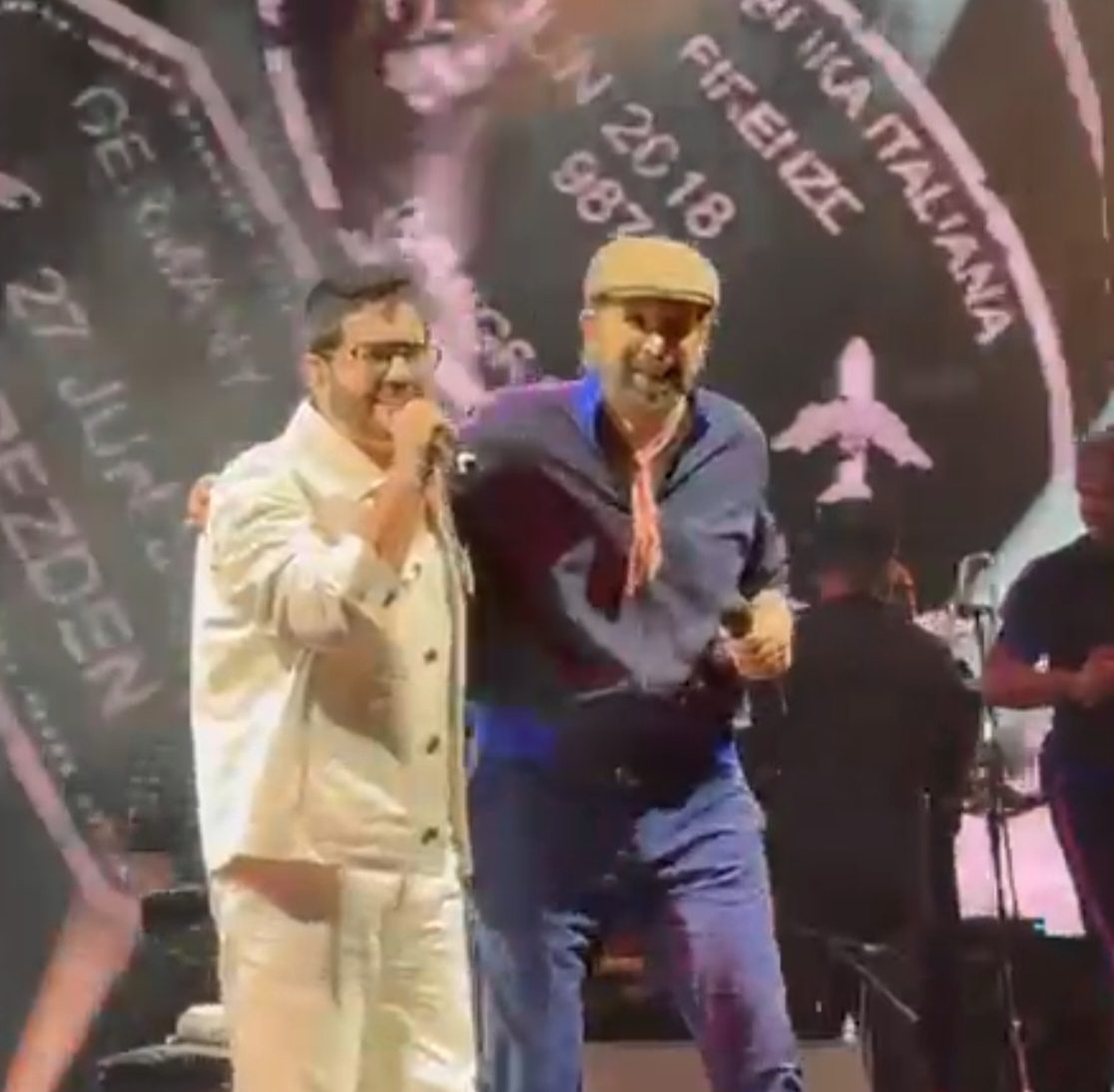 Manny Cruz invitado de Juan Luis Guerra en el Cibao