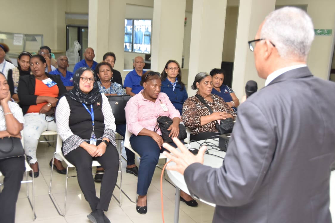 DGJP imparte charla en Bienes Nacionales sobre el Sistema de Reparto Estatal