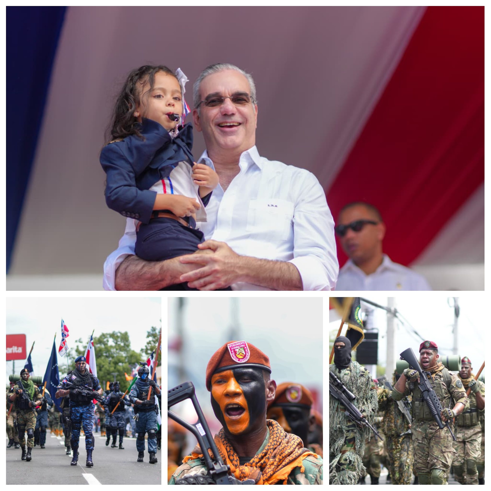Presidente Abinader encabeza desfile cívico-militar y policial en conmemoración del 182 aniversario de la Batalla del 19 de Marzo