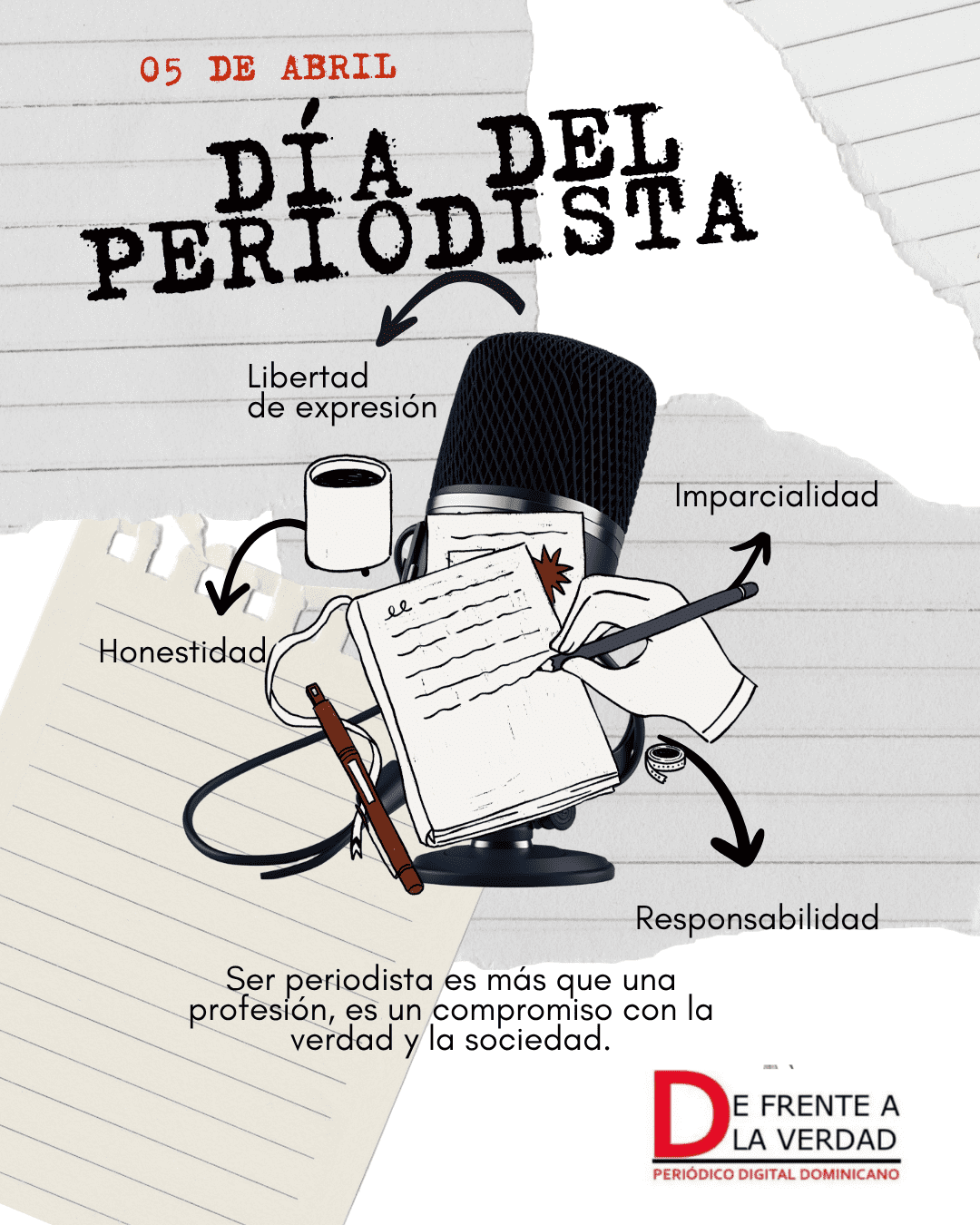República Dominicana celebra el Día Nacional del Periodista este 5 de abril