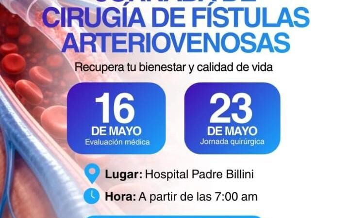 Hospital Padre Billini y diversas fundaciones anuncian jornada gratuita de cirugías de fístulas para pacientes renales
