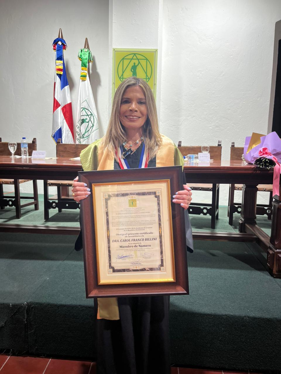 Experta en cambio climático Carol Franco Billini ingresa a la Academia de Ciencias