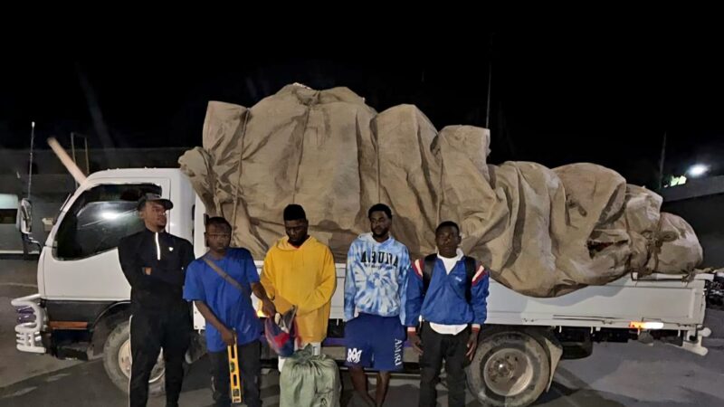 Ejército intercepta camión que transportaba haitianos indocumentados ocultos entre vegetales en Constanza