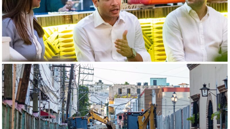Comerciantes de Ciudad Colonial expresan quejas a Omar Fernández por retrasos en trabajos