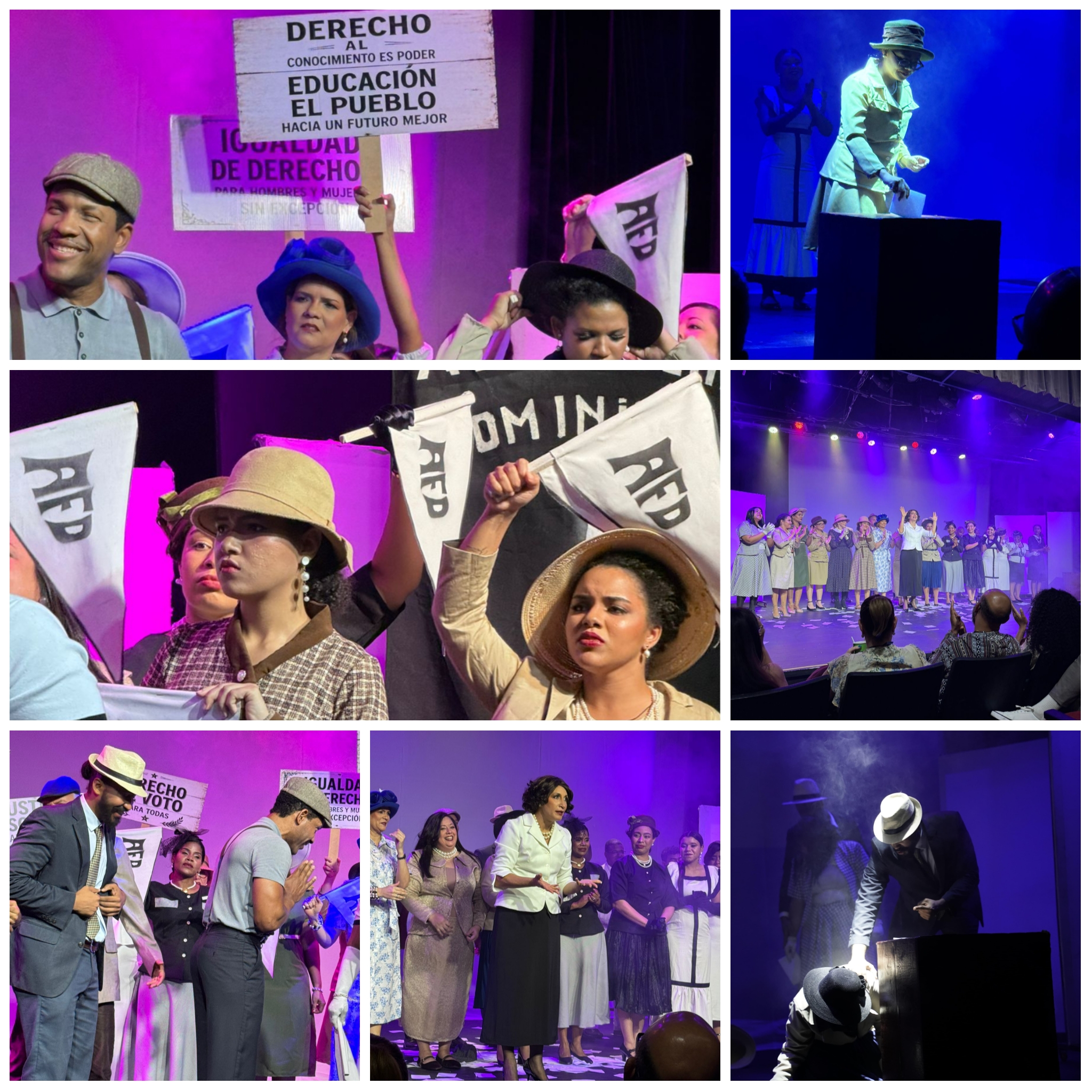 Éxito rotundo en la premiere de la obra «El primer voto de la mujer dominicana 1942» en Casa de Teatro