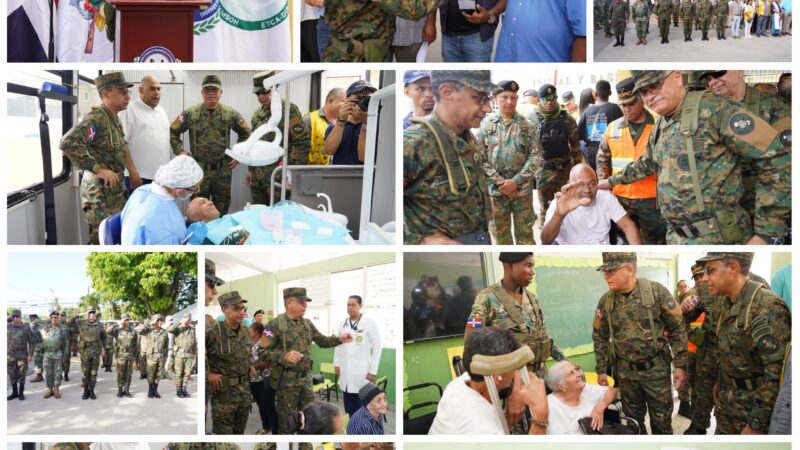 Ministerio de Defensa realiza gran operativo médico y acción cívica en Licey al Medio