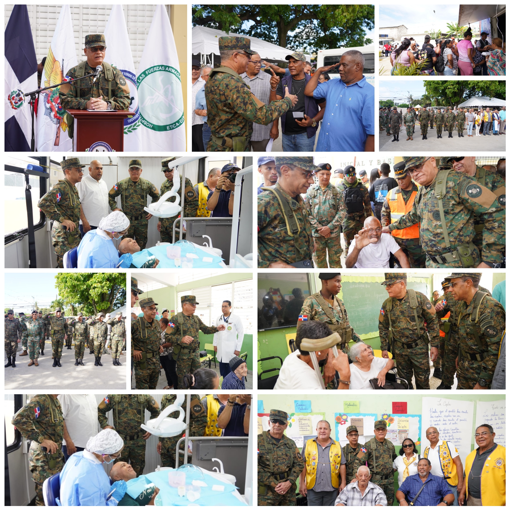 Ministerio de Defensa realiza gran operativo médico y acción cívica en Licey al Medio