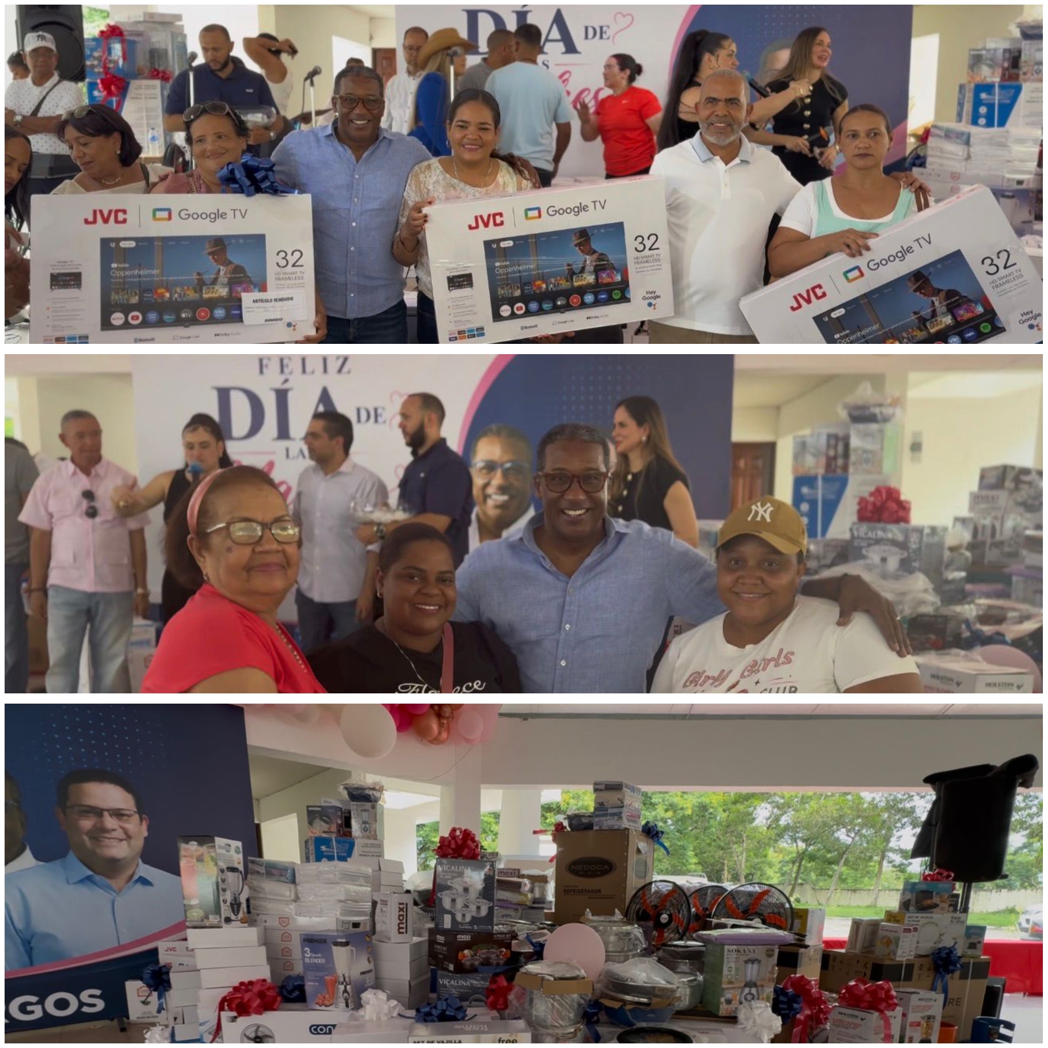 Agustín Burgos celebra Día de las Madres junto a más de 1,000 mujeres que respaldan su labor social en La Vega