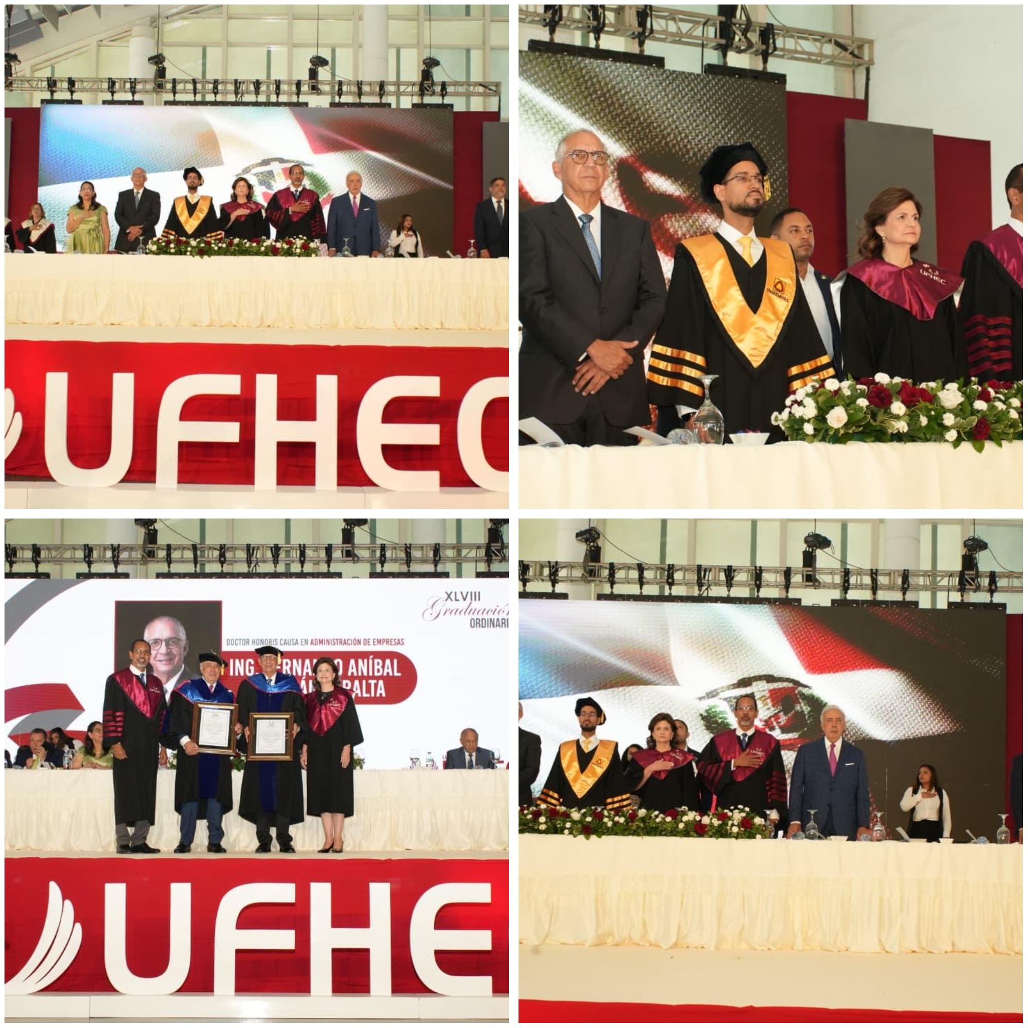 La universidad UFHEC celebra su cuadragésima octava graduación ordinaria con 2,185 profesionales; vicepresidenta Raquel Peña destaca trabajo de la entidad educativa