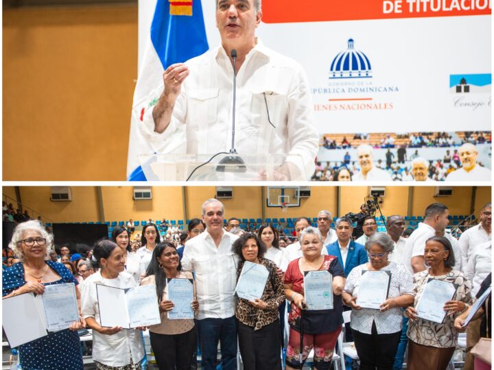 Presidente Luis Abinader entrega en Haina 1,279 títulos de propiedad y beneficia 6,385 personas