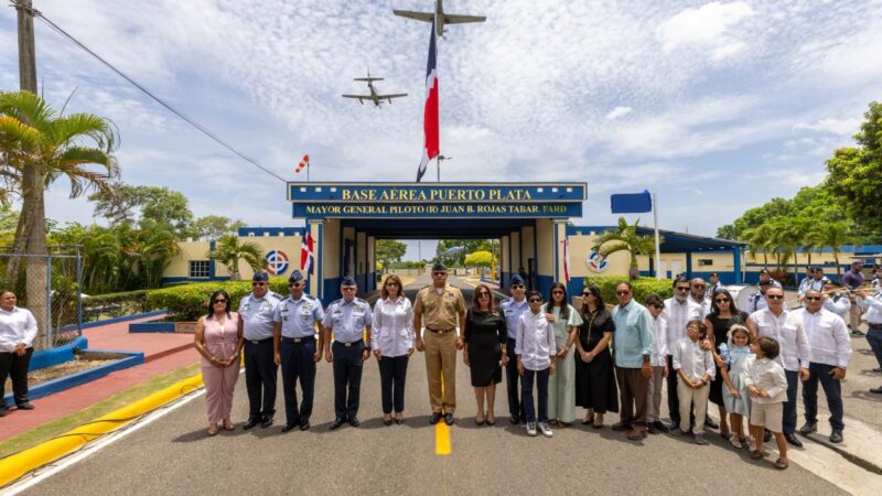 Base Aérea Puerto Plata es designada con el nombre del mayor general piloto retirado Juan Bautista Rojas Tabar, FARD