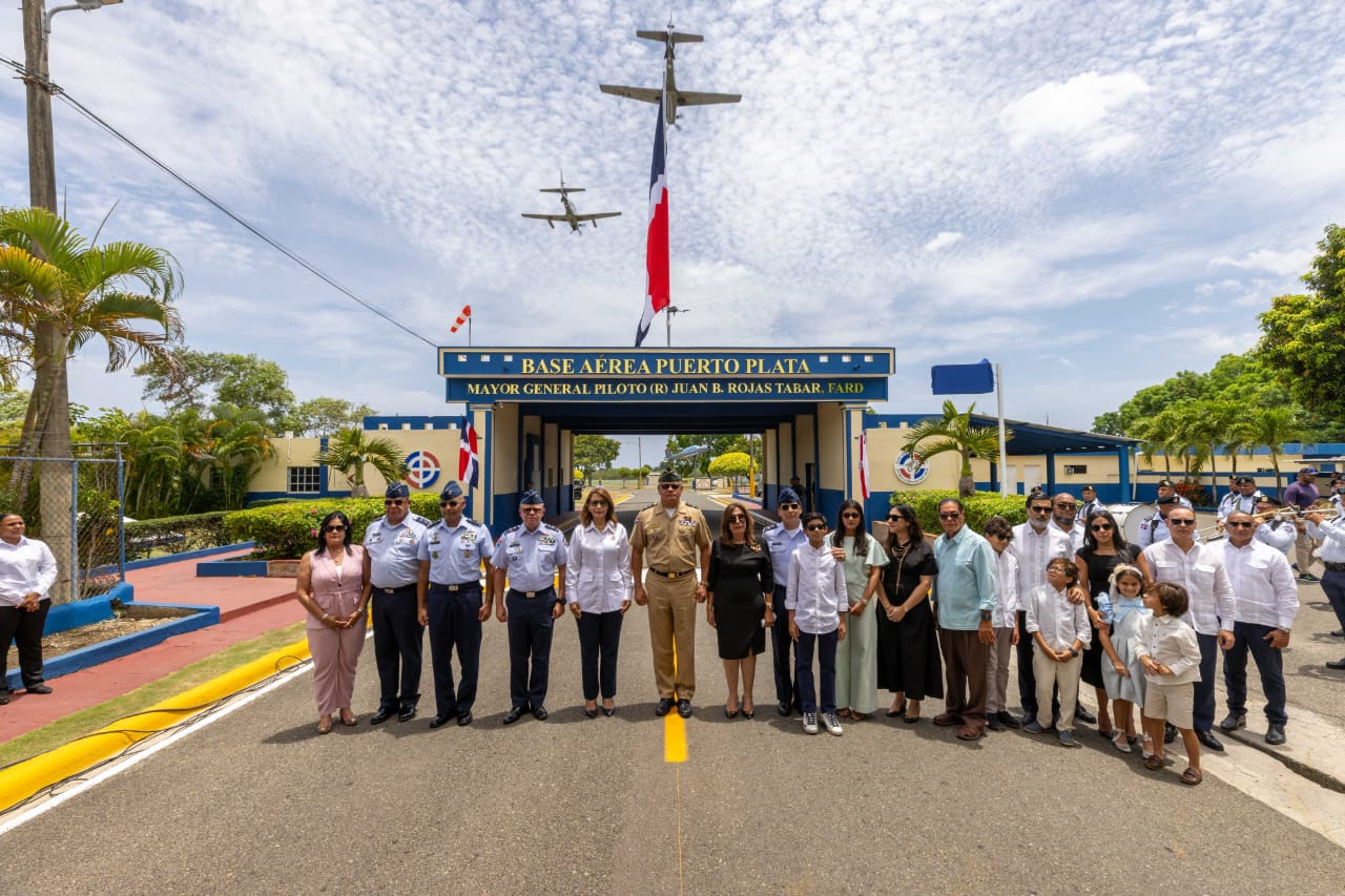 Base Aérea Puerto Plata es designada con el nombre del mayor general piloto retirado Juan Bautista Rojas Tabar, FARD
