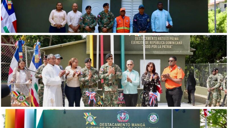 Ejército fortalece presencia operativa en Montecristi con la remodelación y equipamiento de los destacamentos de Mangá y Hatillo Palma