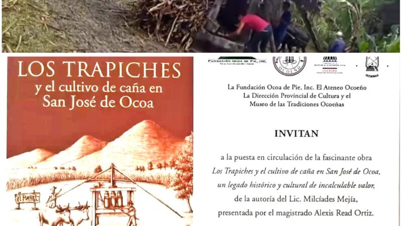 Pondrán en circulación obra sobre los trapiches y el cultivo de caña en San José de Ocoa