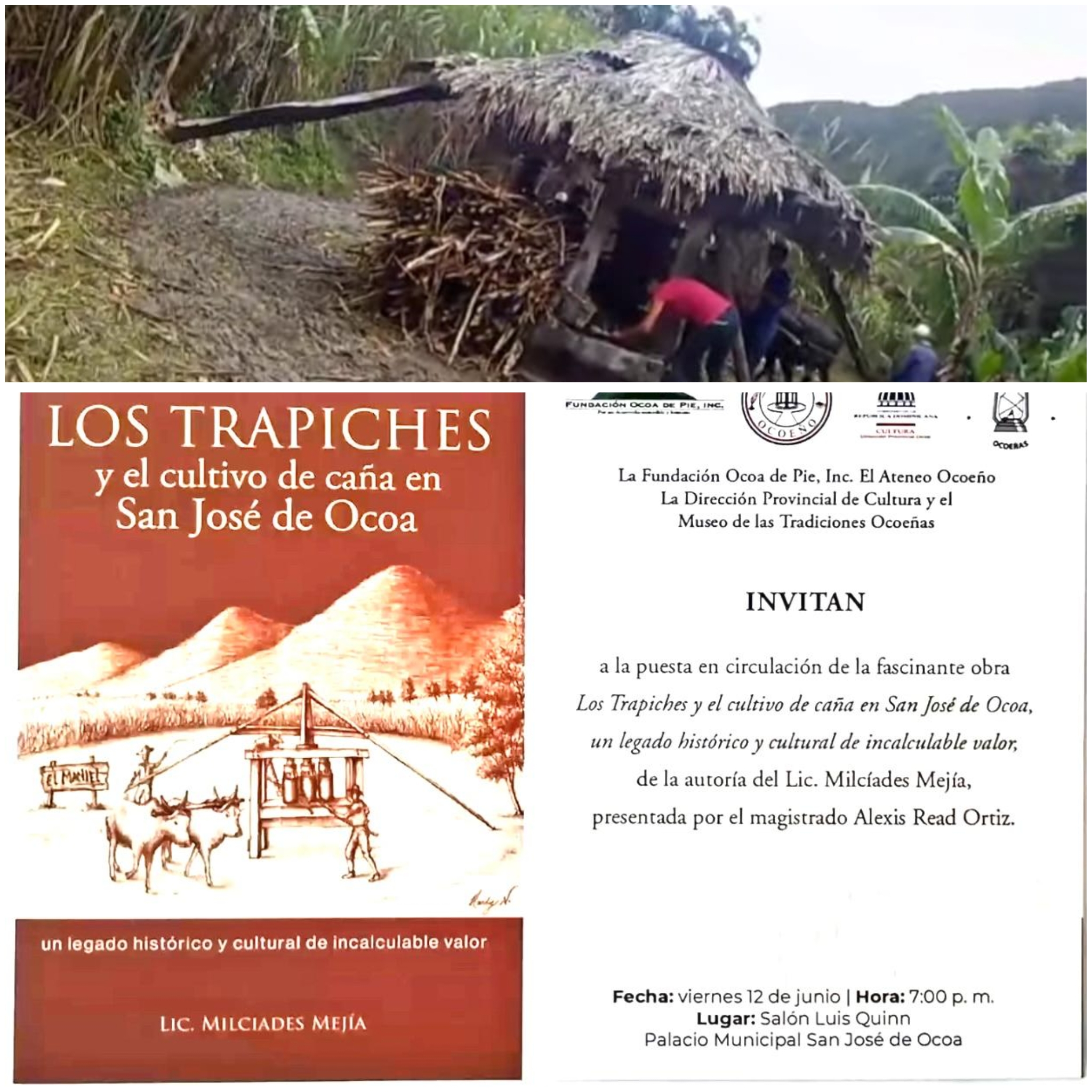 Pondrán en circulación obra sobre los trapiches y el cultivo de caña en San José de Ocoa