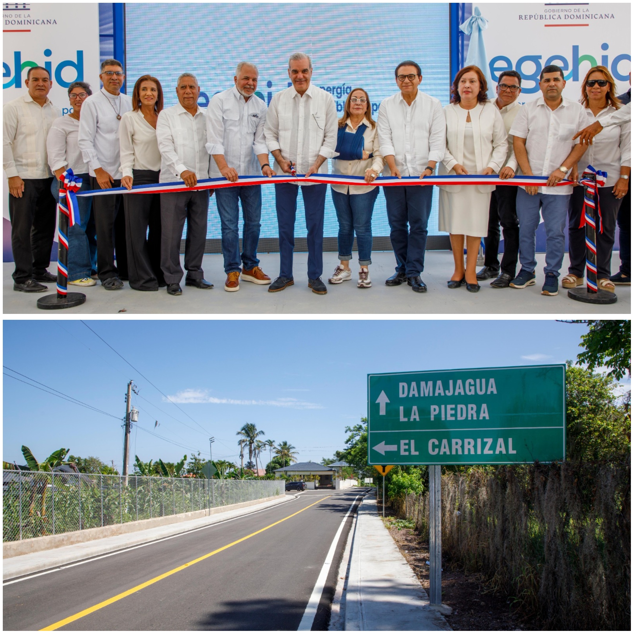 Presidente Abinader inaugura carretera Carrizal–La Piedra–La Guázuma