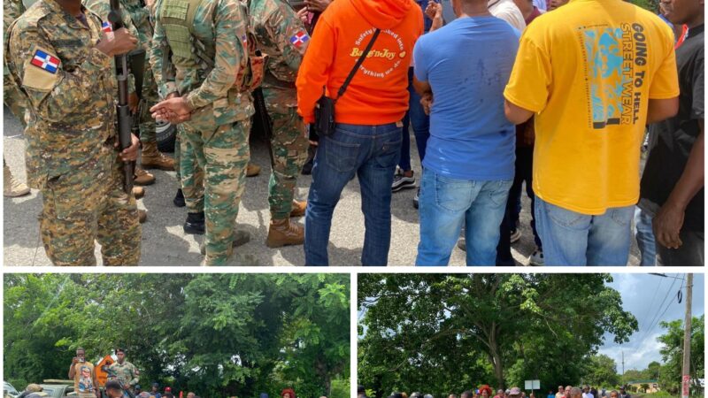 Comunidades de Monte Plata realizan marcha pacífica contra operaciones de la minera San Agustín