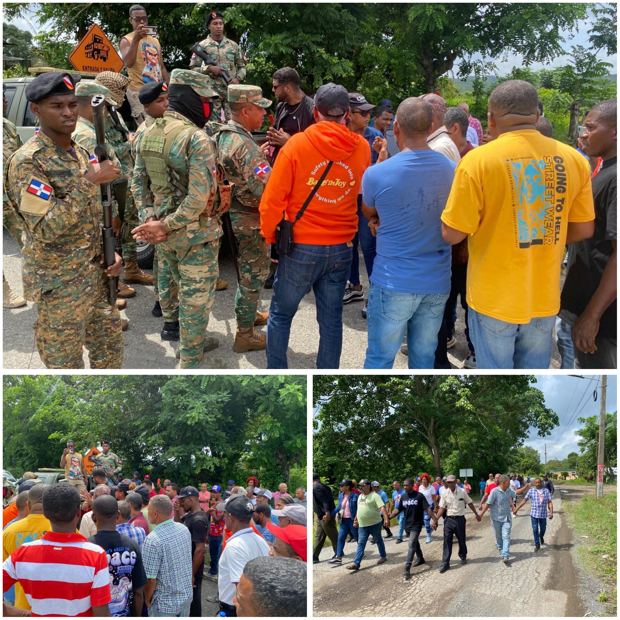 Comunidades de Monte Plata realizan marcha pacífica contra operaciones de la minera San Agustín
