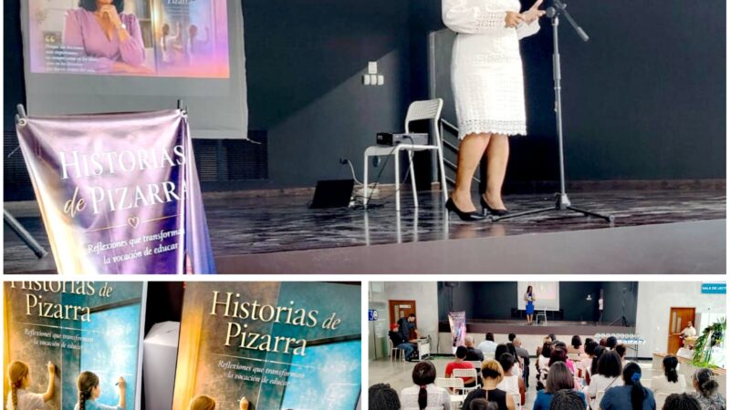 Dhariana Mateo celebra exitoso lanzamiento de su libro Historias de Pizarra
