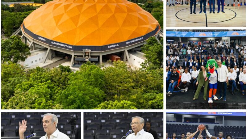 Presidente Abinader inaugura la remodelada Arena Banreservas Virgilio Travieso Soto