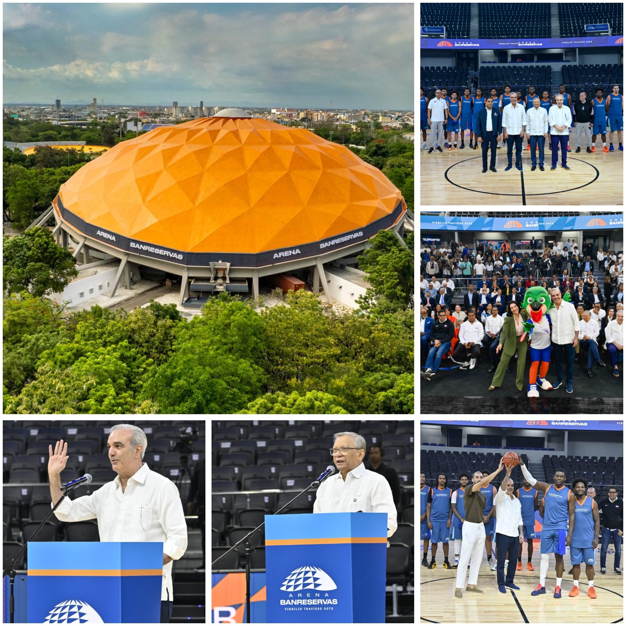 Presidente Abinader inaugura la remodelada Arena Banreservas Virgilio Travieso Soto