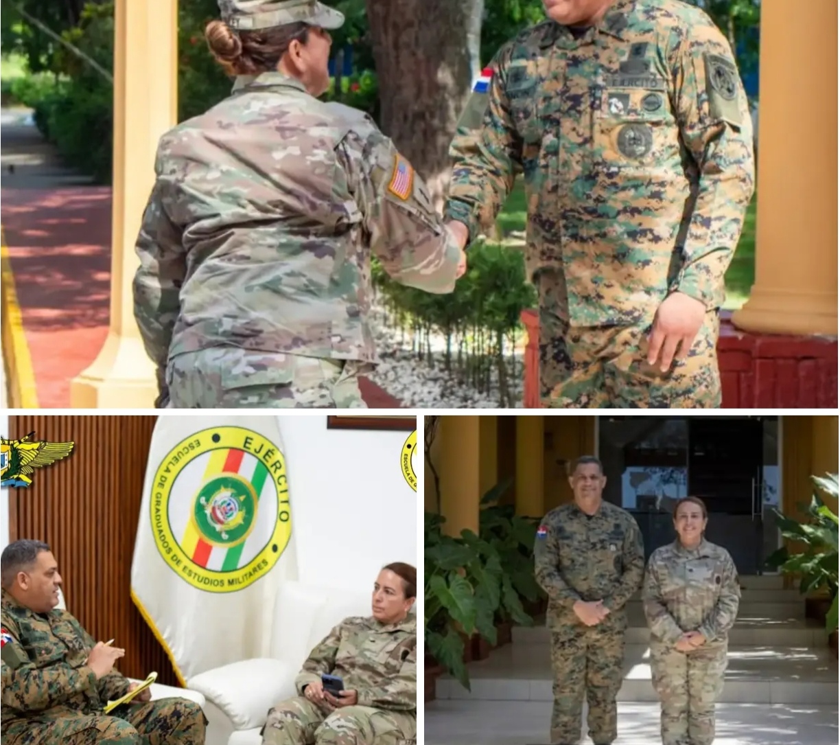 EGEMERD recibe visita de la agregada militar de los Estados Unidos para fortalecer oportunidades de desarrollo profesional