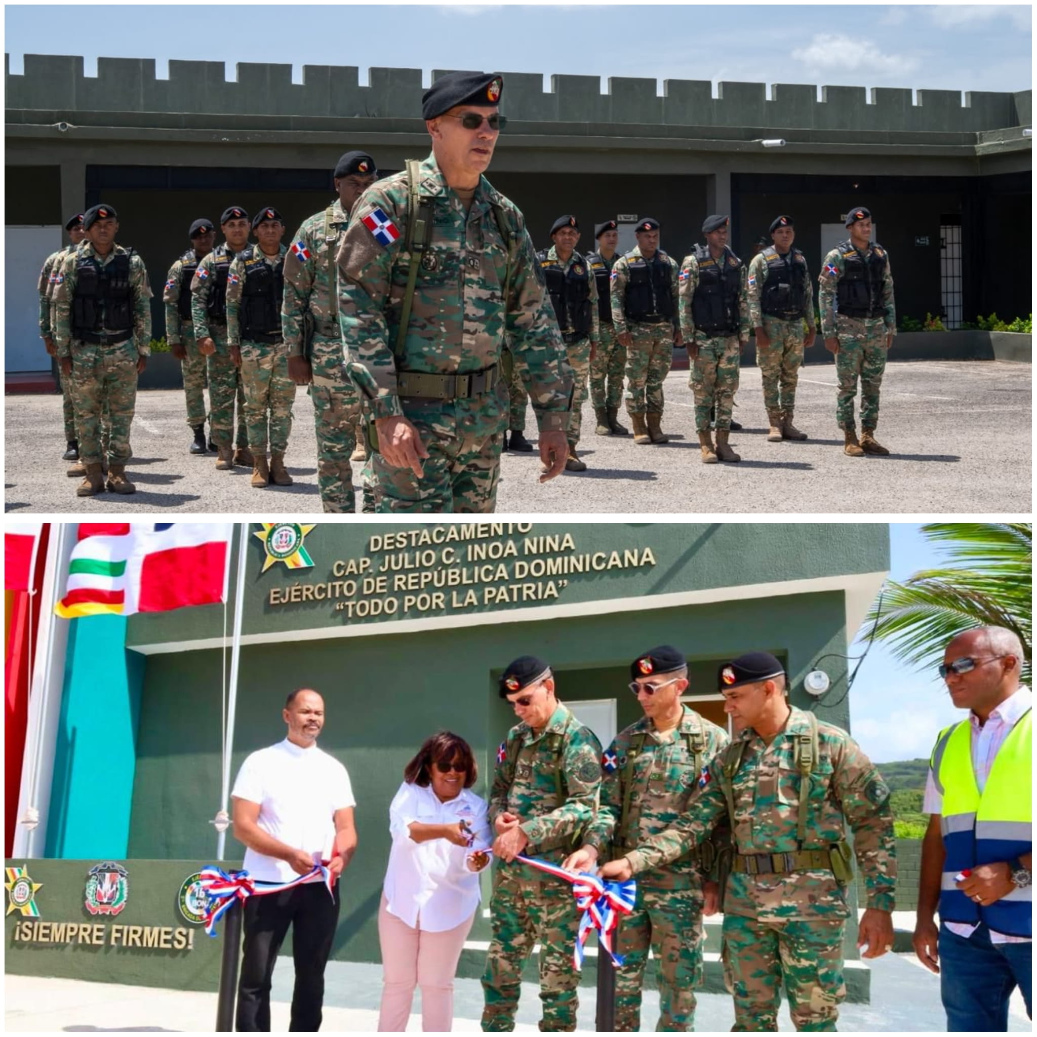 Comandante General del Ejército supervisa unidades en Barahona y Pedernales e inaugura dos destacamentos fronterizos