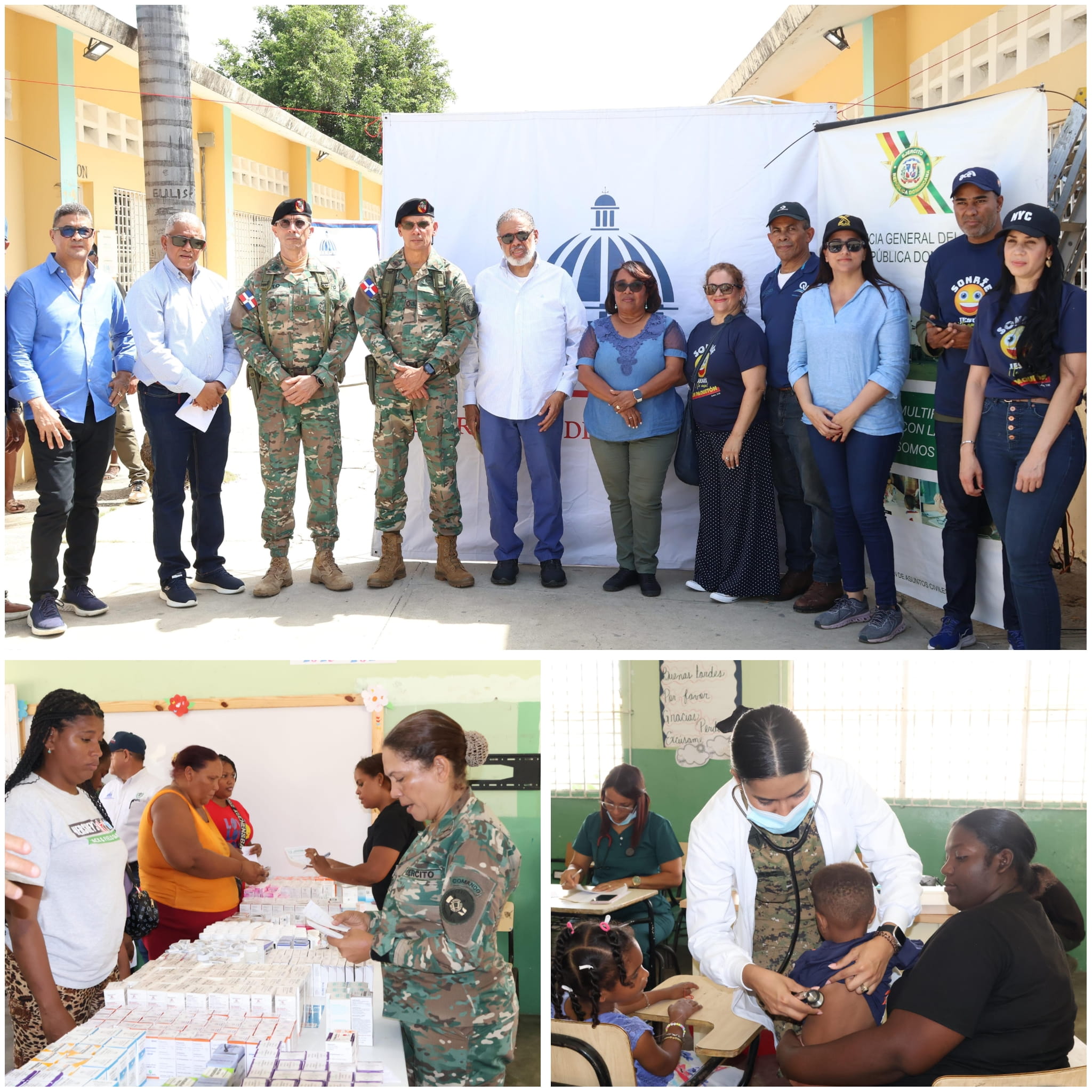 Desarrollo de la Comunidad y Ejército RD llevan jornada asistencial a comunidades de Barahona