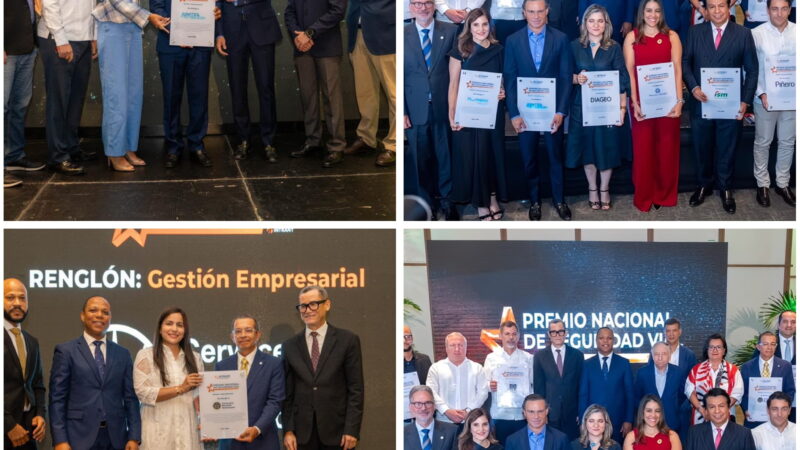 INTRANT realiza primera edición del Premio Nacional de Seguridad Vial; reconoce 13 empresas