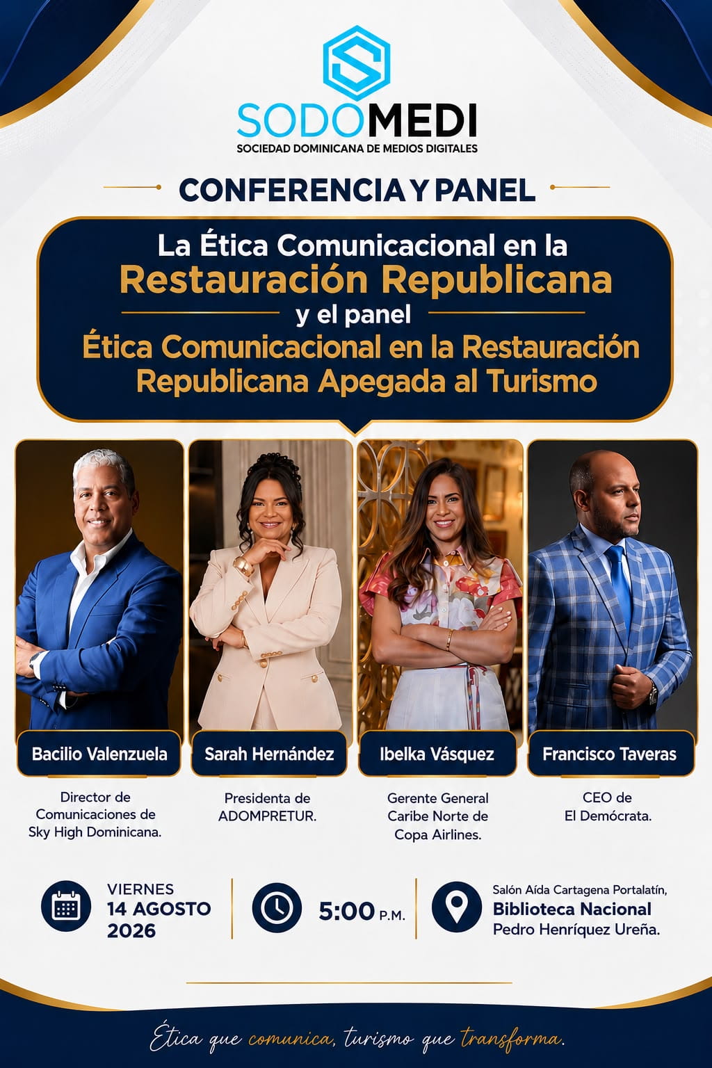 SODOMEDI realizará conferencia y panel sobre la ética comunicacional y su impacto en el turismo Dominicano