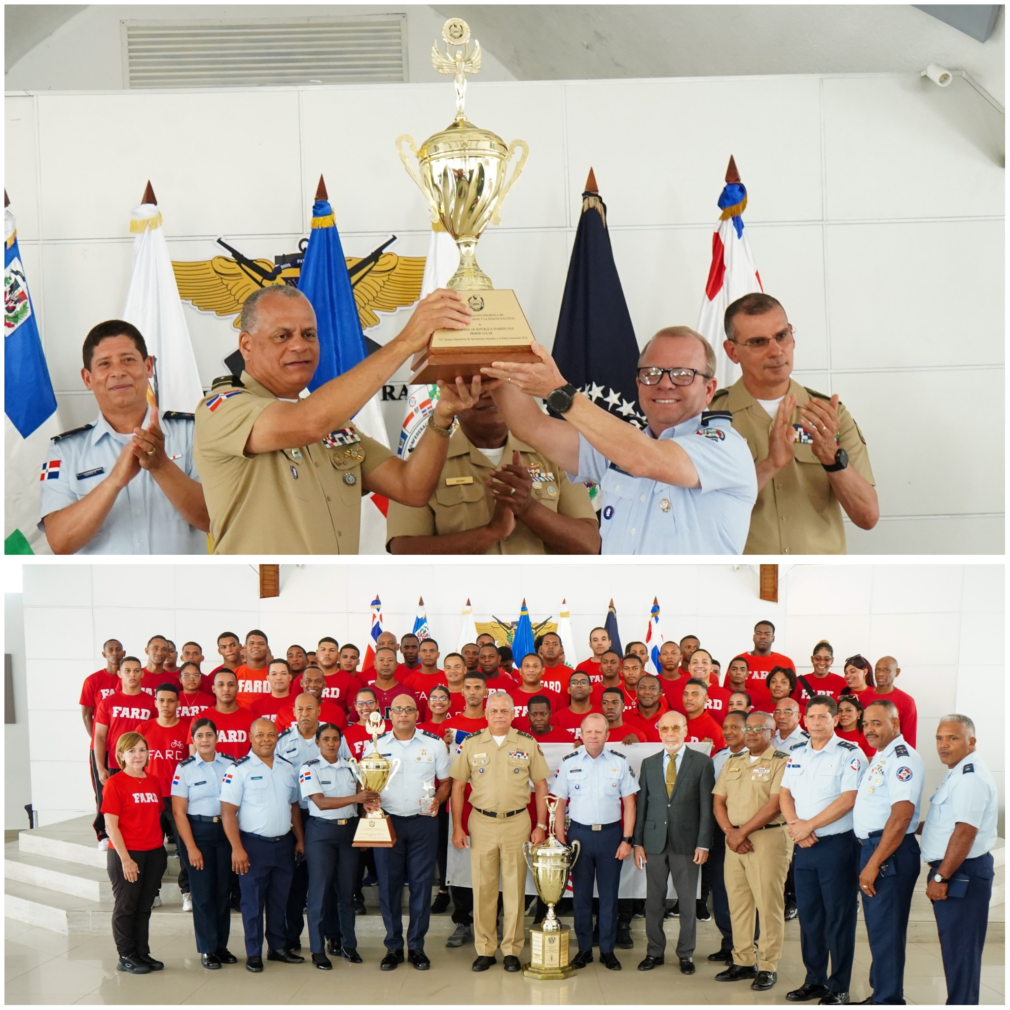 Fuerza Aérea de República Dominicana conquista su decimoquinta corona consecutiva en los LV Juegos Deportivos de las Fuerzas Armadas y la Policía Nacional