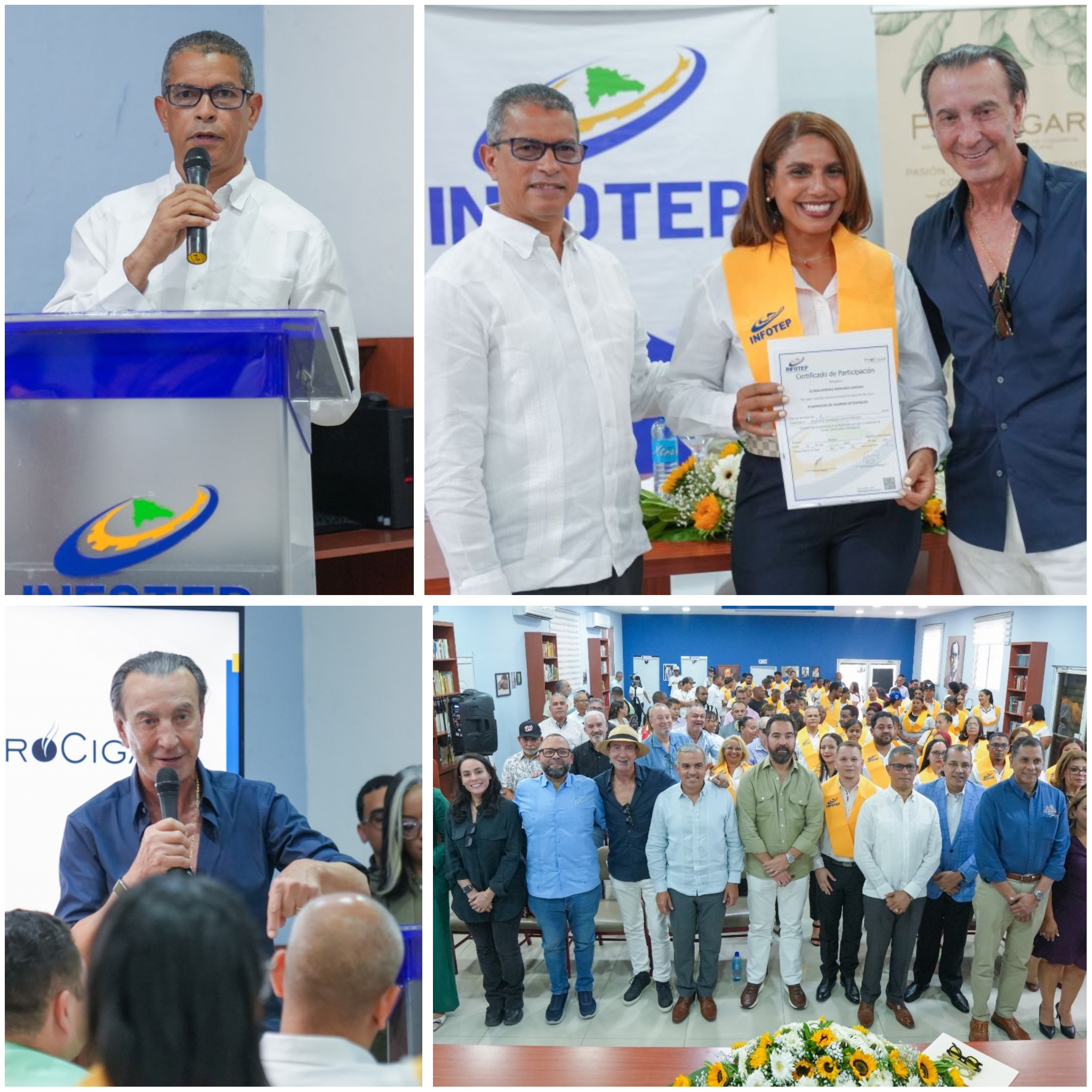 INFOTEP y PROCIGAR certifican los primeros 127 egresados de la Escuela de Tabaqueros de Tamboril