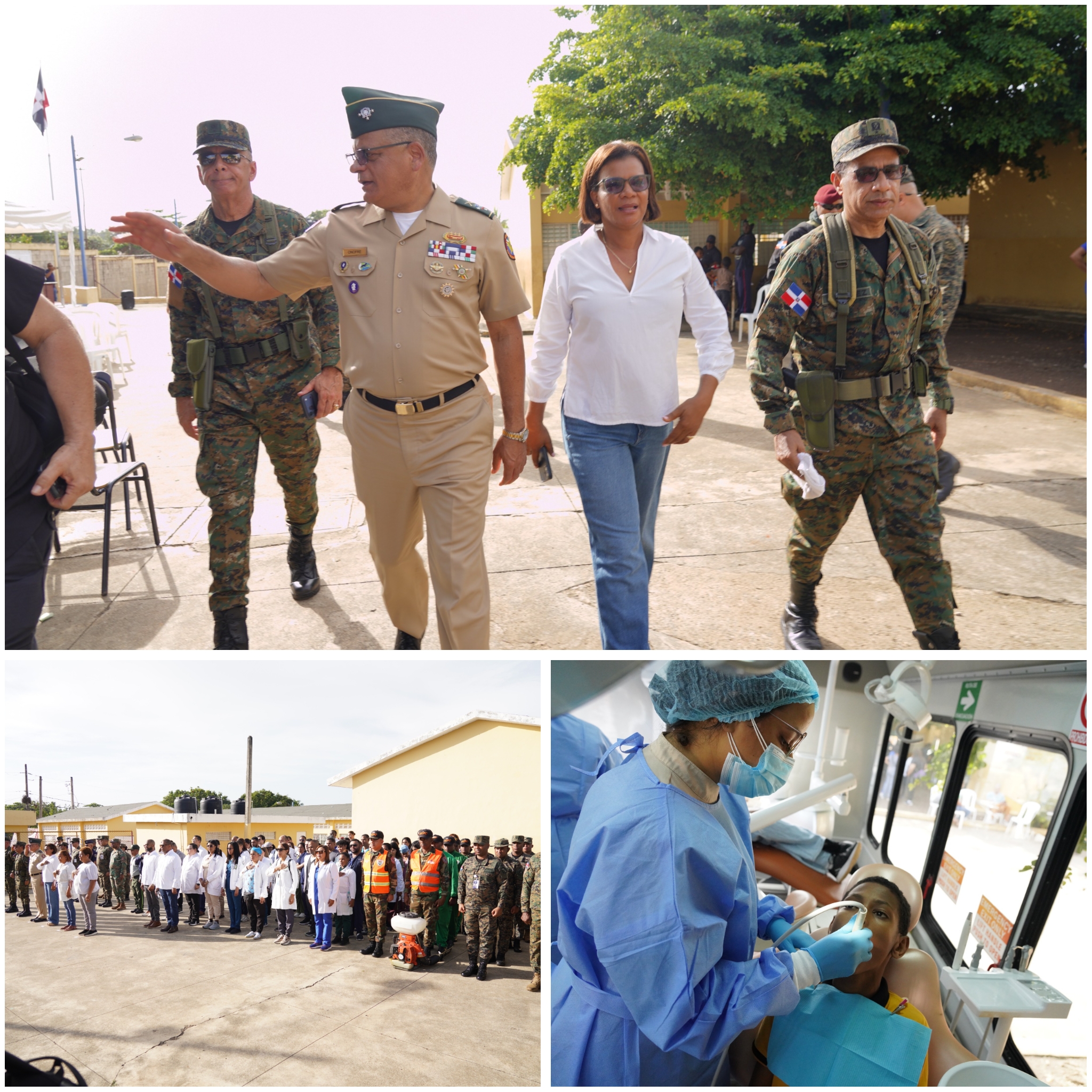 Ministerio de Defensa desarrolla amplio operativo médico y jornada cívico-social en Monte Plata