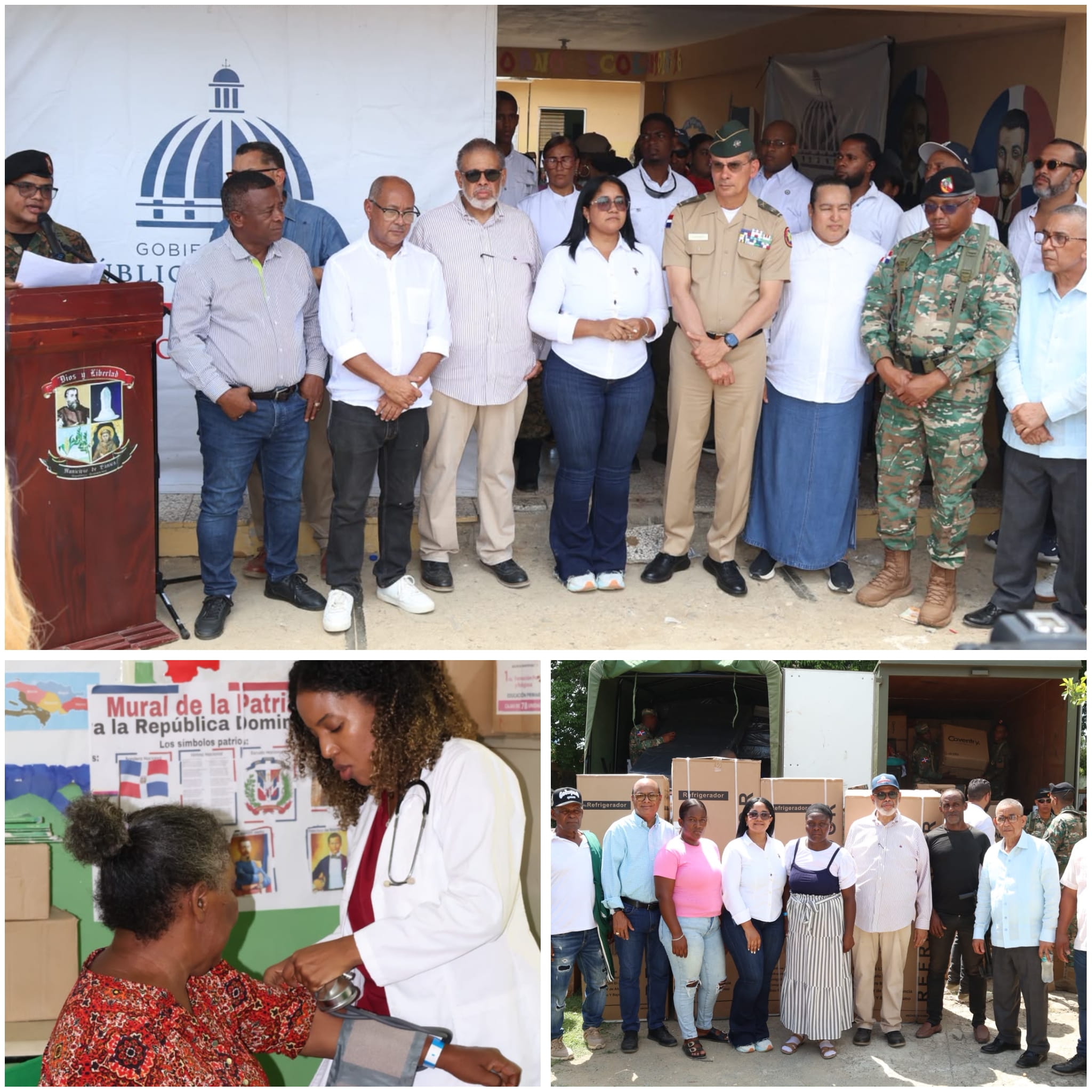 Desarrollo de la Comunidad y Ejército RD llevan jornada médica y social a Bánica, Elías Piña
