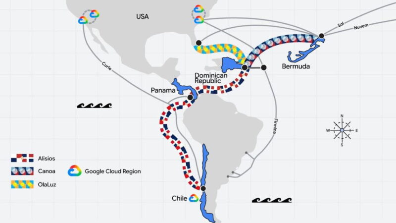 Google convertirá a República Dominicana en el centro digital del Caribe con su nueva red submarina