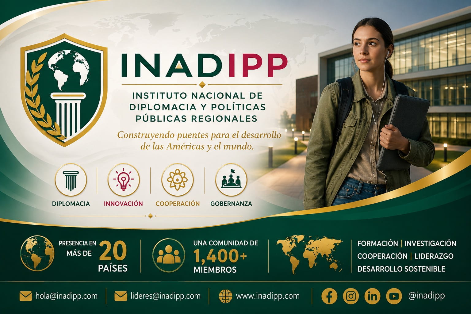 INADIPP Global presenta su programación académica de septiembre 2026 para fortalecer el liderazgo, la gobernanza y el desarrollo profesional