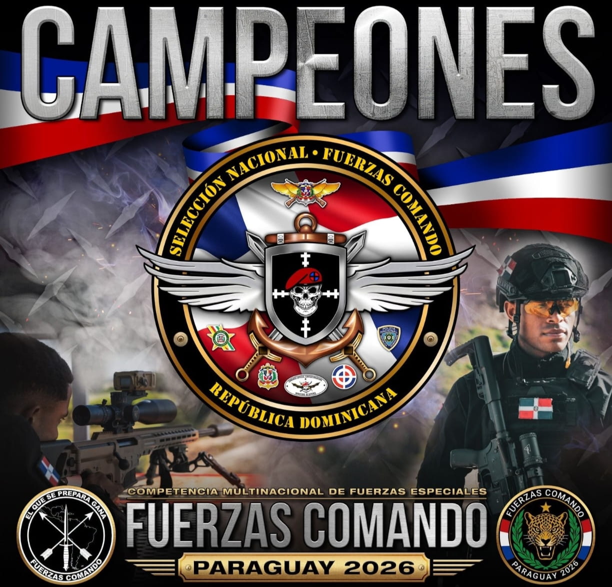 República Dominicana conquista por primera vez el primer lugar en Fuerza Comando 2026